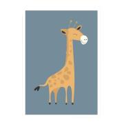 Kunskapstavlan - Poster Mini Print A5  Giraff
