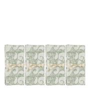 Chamois - Big Paisley Servett 4-pack 50x50 cm Seafoam