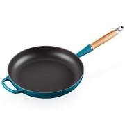 Le Creuset - Signature Stekpanna med trähandtag 28 cm deep teal