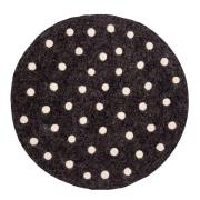 A World of Craft - Felt Sittdyna 37 cm Svart prickig