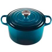 Le Creuset - Signature Gjutjärnsgryta rund 24 cm 5 L deep teal