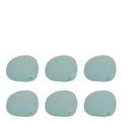 Aida - RAW Silikon Glasunderlägg 12,2x10 cm 6-pack Grön