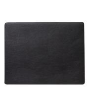 LIND DNA - Leather Serene Square Bordstablett L 35x44 cm Black