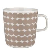 Marimekko - Oiva/Räsymatto Mugg 40 cl Vit/Beige