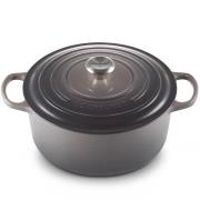 Le Creuset - Signature Gjutjärnsgryta rund 24 cm 4,2 L Flint