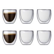 Bodum - Pavina Espressoglas dubbelväggad 8 cl 6-pack Klar