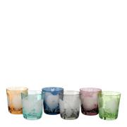 Pols Potten - Peony Glas 6-pack Multi