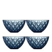 Lyngby Glas - Sorrento Skål 12 cm 4-pack Blå