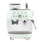 SMEG - Smeg Manuell Kaffemaskin med Kvarn EGF03 Pastellgrön