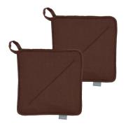 Södahl - Soft Tools Grytlapp 20x20 cm 2-pack Coffee Brown