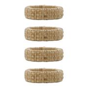 House Doctor - Kind Servettringar 4-pack Beige