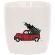 Sögne Home - Mugg driving home for christmas 30 cl vit