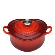 Le Creuset - Gryta hjärtformad 2 L cerise