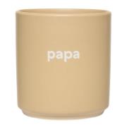 Design Letters - Favourite Mugg Papa 25 cl Beige