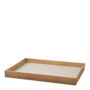 LIND DNA - Even teak bricka 27,9x35,9 cm nupo oyster white