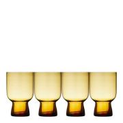 Lyngby Glas - Sorrento vattenglas 30 cl 4-pack amber