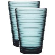 iittala - Aino Aalto Glas 33 cl 2-pack Havsblå