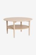 Nordic Furniture Group - Soffbord Kalmar med hylla, Ø90 - Natur - Soff...