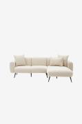 Hanah Home - Hörnsoffa - Side Höger - Beige - 3-sits soffor - Från Hom...