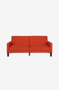 Dorel Home - Bäddsoffa tyg tuftad Porter - Orange - Bäddsoffor - Från ...