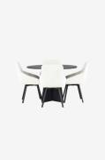 Venture Home - Matgrupp Bootcut med 4st stolar Rosie - Svart - Matgrup...