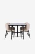 Venture Home - Matgrupp Astrid med 6st stolar Modesto - Beige - Matgru...