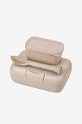 Koziol - Set Med 2x Lunchbox & Bestick Candy Ready - Beige - Förvaring...