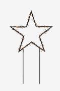 Konstsmide - Svart met.star gardenstick LED 108cm - Svart - Dekorativ ...