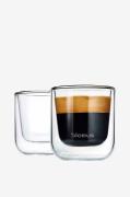 Blomus - Espressoglas Nero 80 ml 2 pack - Transparent - Koppar & mugga...