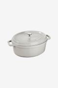 Staub - Gryta La Cocotte oval 31 cm, 5,5 l - Grå - Grytor & kastruller...