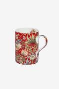 Royal Worcester - Mugg Morris & Co Strawberry Thief Crimson Slate 35 c...