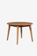 Wood Furniture - Matbord Genova, 100-140cm, rund, utdragbar, ek - Brun...