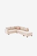 Hanah Home - Hörnbäddsoffa Aly Right - Natur - Divansoffor - Från Home...