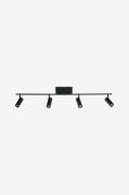 Aneta Lighting - Takspotlight Concord 4-ljus - Svart - Spotlights - Fr...