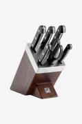 ZWILLING - Knivset med självslipande block Gourmet 7 delar - Brun - Kö...