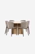 Venture Home - Matbord Strada med Astoria-stol - Brun - Matgrupper - F...