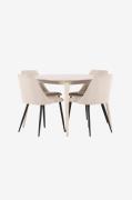 Venture Home - Matbord Flora med stol Night - Beige - Matgrupper - Frå...
