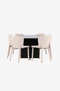 Venture Home - Matbord Strada med Astoria-stol - Beige - Matgrupper - ...