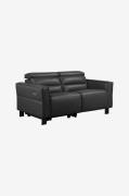 Loft24 - Soffa 2-sits 1 elektrisk recliner Carpari - Svart - 2-sits so...