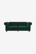 Dorel Home - Soffa 3-sits bäddsoffa Felix - Grön - 3-sits soffor - Frå...