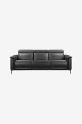 Loft24 - Hörn Soffa 3 Sits 1 Recliner Höger Elektrisk Lund - Svart - 3...