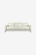 Loft24 - Soffa 3-sits soffa med 2 elektriska vilstolar Lund - Vit - 3-...