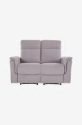 Loft24 - Soffa 3-sits med 2 manuella vilstolar Lund - Grå - 3-sits sof...