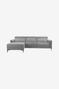Loft24 - Soffa 2 Sits 1 Recliner Manual Lund - Grå - 2-sits soffor - F...