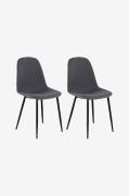 Loft24 - Matstol 2-pack Miller - Grå - Stolar - Från Homeroom