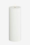 DeluxeHomeart - LED-pelarljus 7,5x20 cm - Vit - Ljus - Från Homeroom