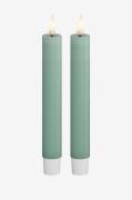 DeluxeHomeart - LED Taper Candle 2,2x15 cm 2 st - Grön - Ljus - Från H...