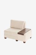 Hanah Home - 1-sits bäddsoffa Perenna Right - Vit - Bäddsoffor - Från ...