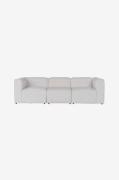 Hanah Home - Soffa med 3 sittplatser Pars - Vit - 3-sits soffor - Från...