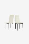 Loft24 - Matstol 2-pack Becca - Vit - Stolar - Från Homeroom